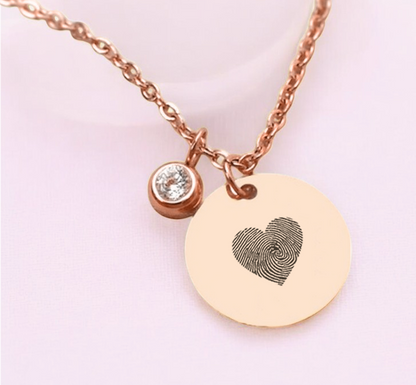 Luxus Nyaklánc - Cirkónia medál láncon - Szív - Lovelo