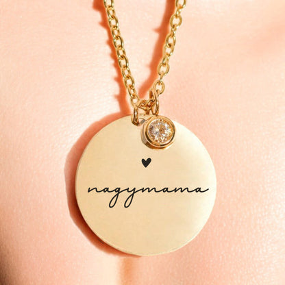 Luxus Nyaklánc - Cirkónia medál láncon - Nagymama - Lovelo